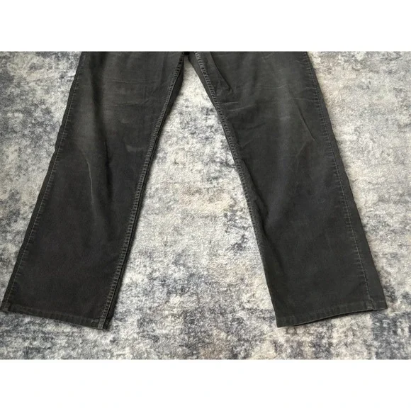 Levis 559 Corduroy Pants Mens 36x32 Gray Relaxed Fit Straight‎ Leg Preppy Casual - Picture 7 of 16